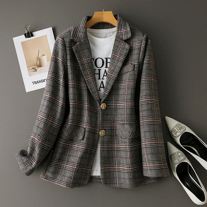 AURORA PLAID BLAZER