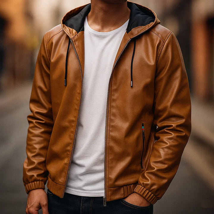 STERLING HEIGHTS LEATHER JACKET