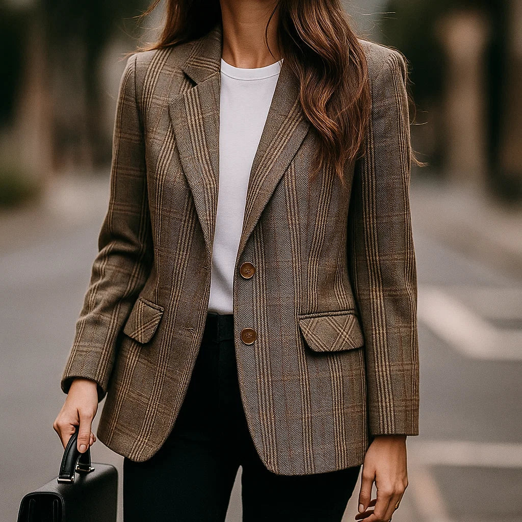 AURORA PLAID BLAZER