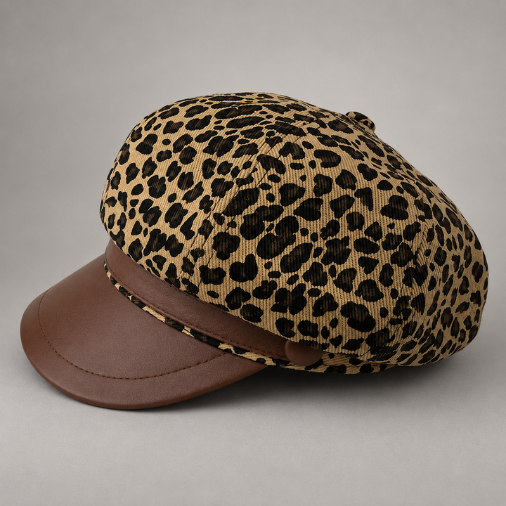 GENEVIEVE LEOPARD CAP