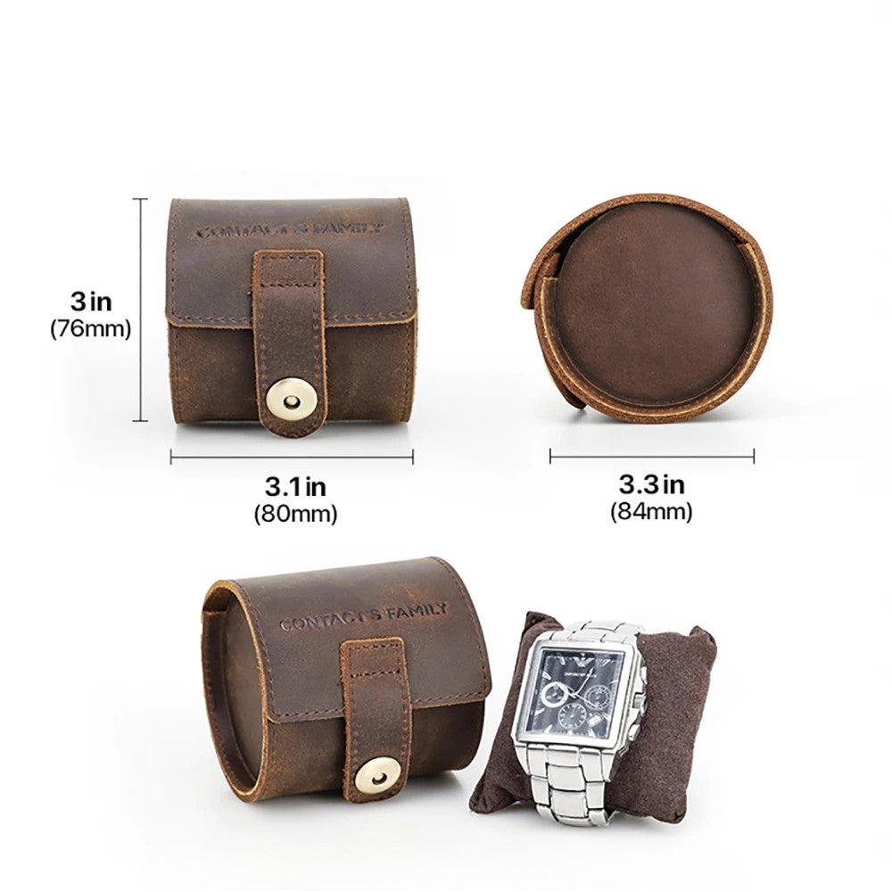 RIDGEBOUND LEATHER WATCH CASE