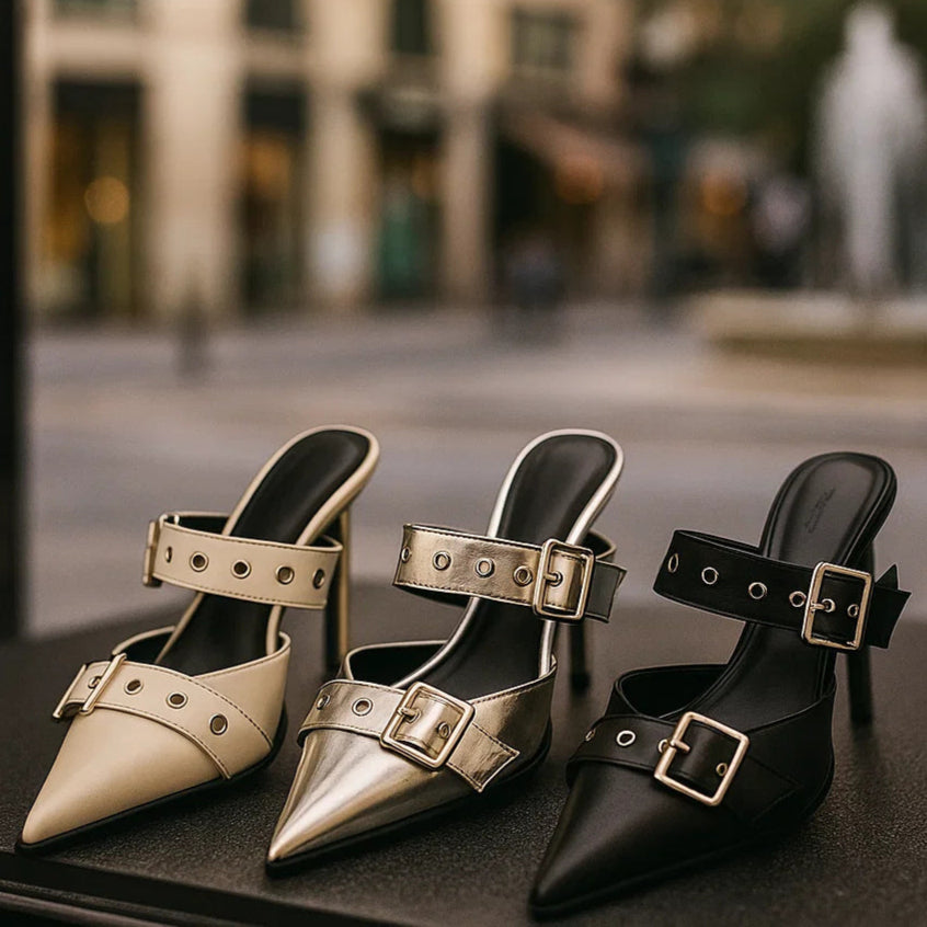RAVYN RAE BUCKLE HEELS