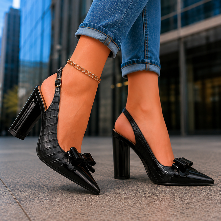 MIRABELLE BOW HEELS
