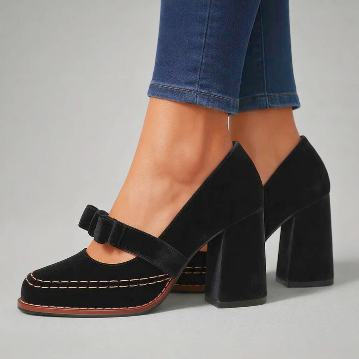 VALENTINA VELVET HEELS