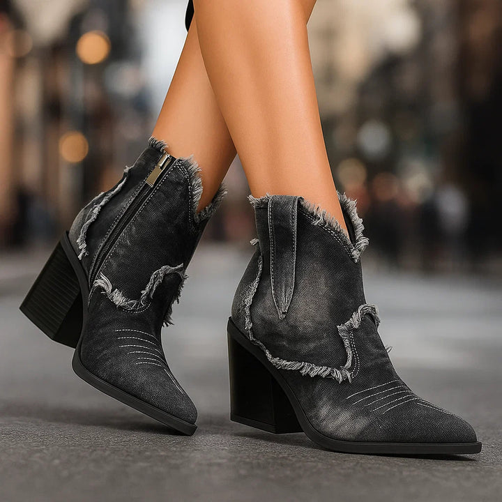 DAKOTA LYNN DENIM BOOTS