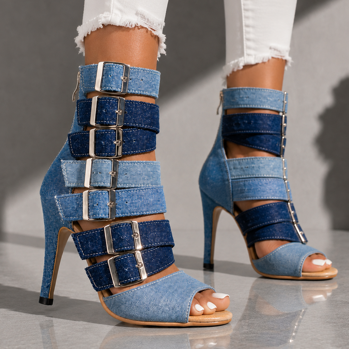 MARLENA JADE DENIM HEELS