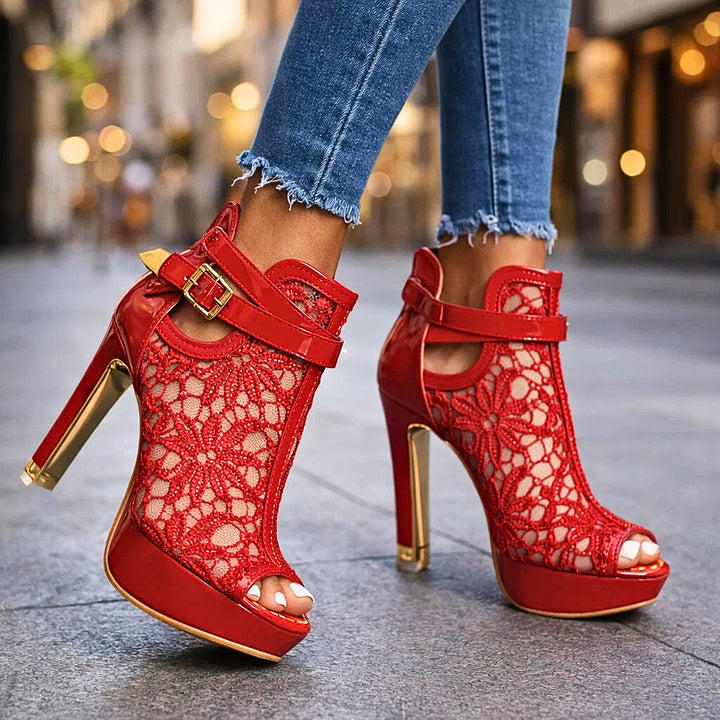 LILIANA LACE HEELS