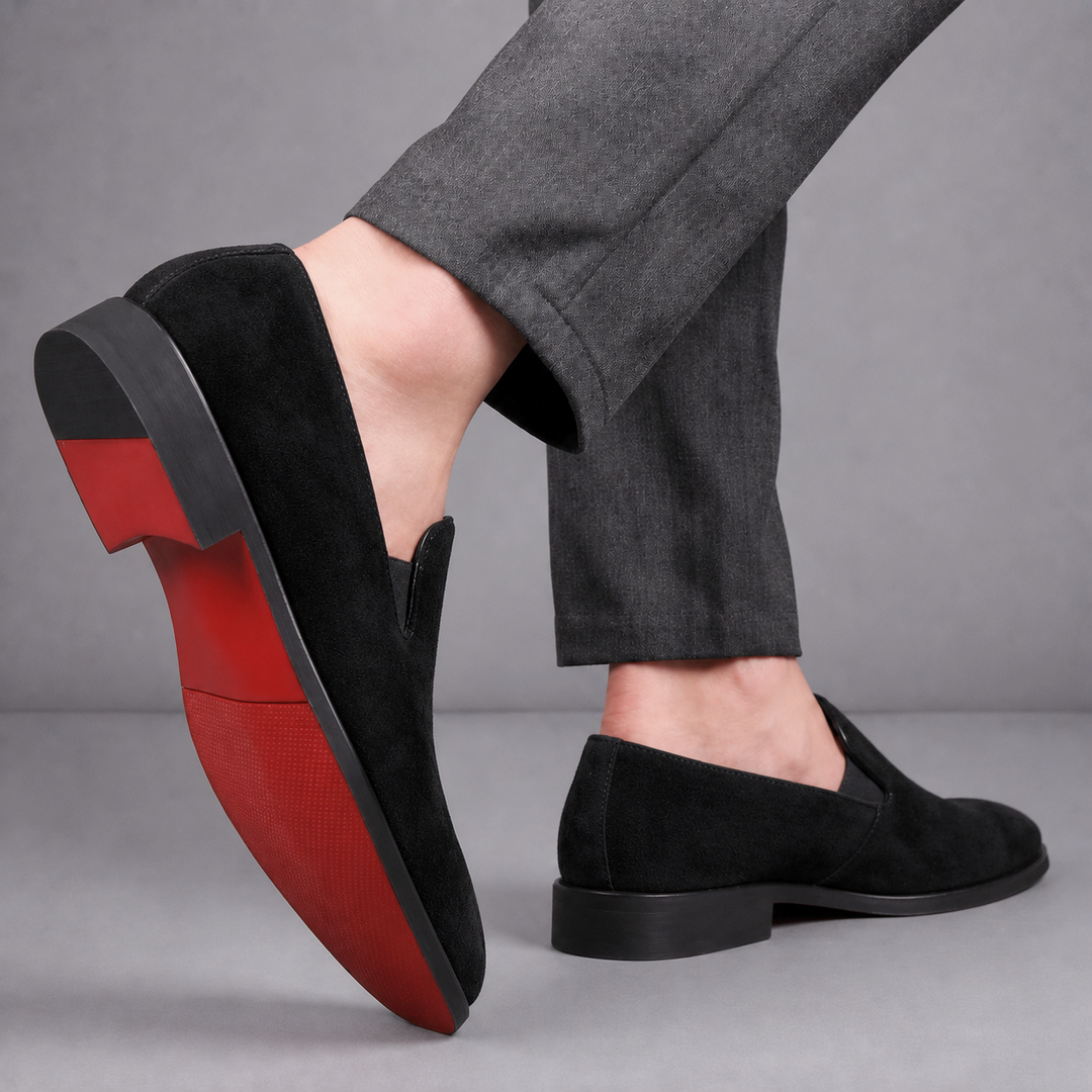 MORETTI SIGNATURE SUEDE LOAFERS