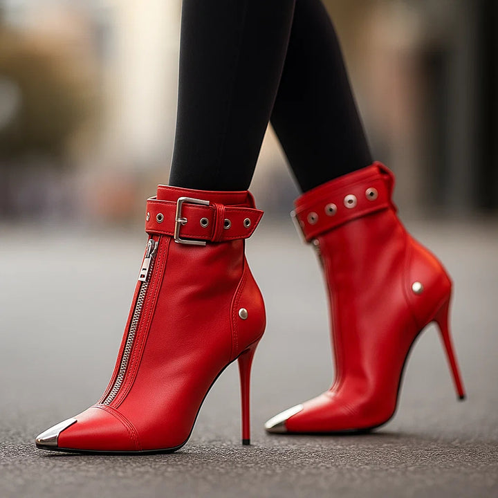 LYLA LEATHER ZIP-BOOTS