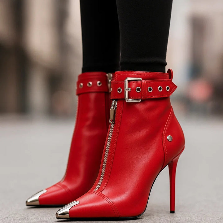 LYLA LEATHER ZIP-BOOTS