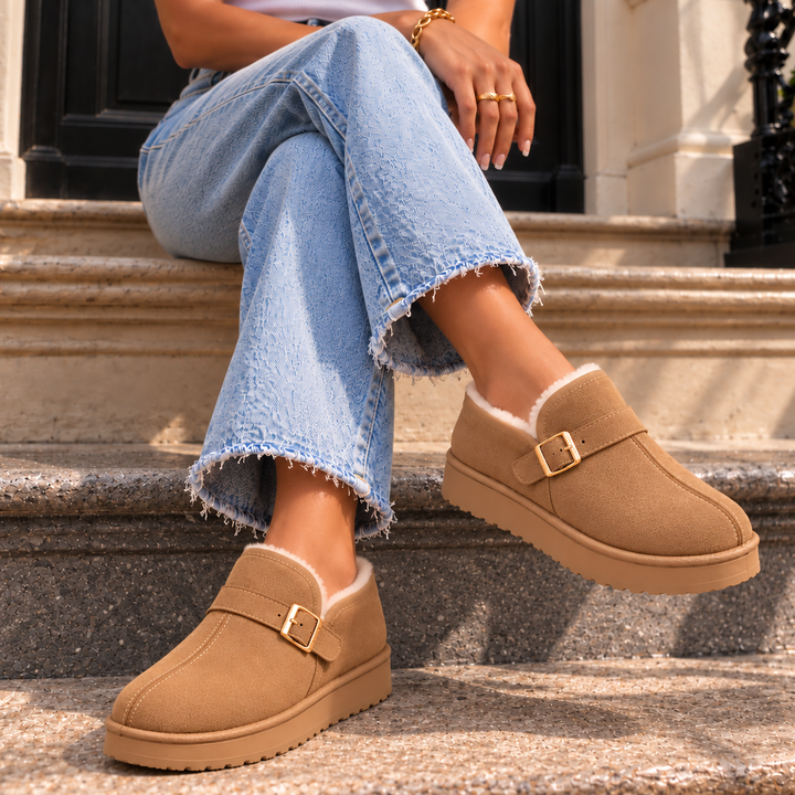 MILA ARDEN SUEDE SLIP-ONS