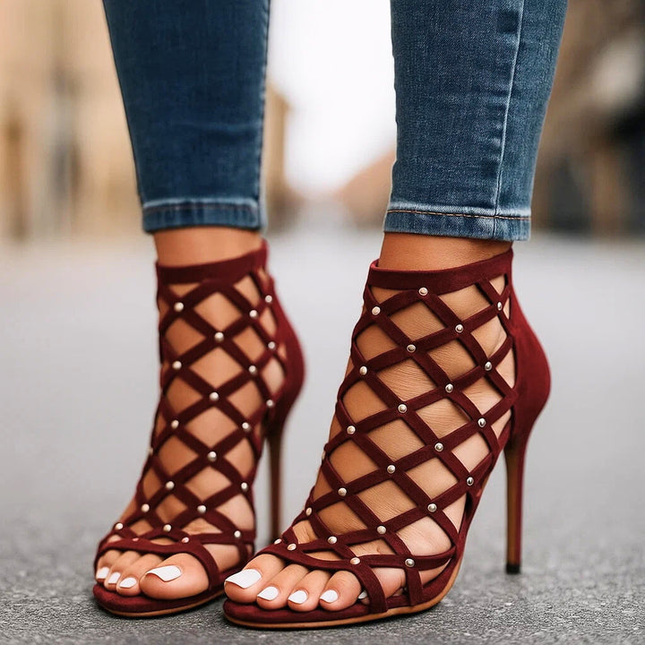 JADA TRESS STUDDED HEELS