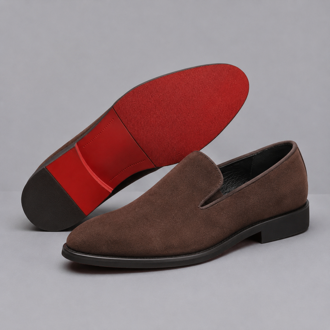MORETTI SIGNATURE SUEDE LOAFERS