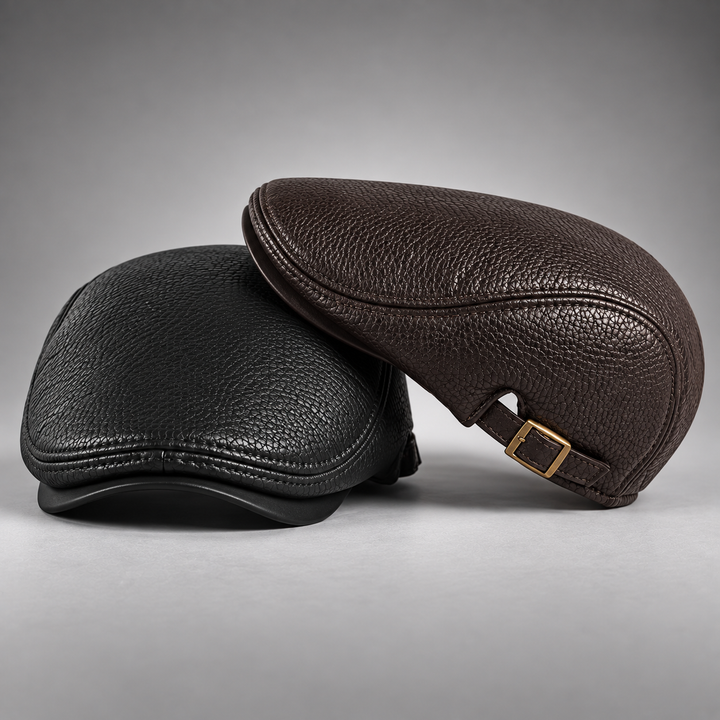 HUDSON LEATHER DRIVING CAP