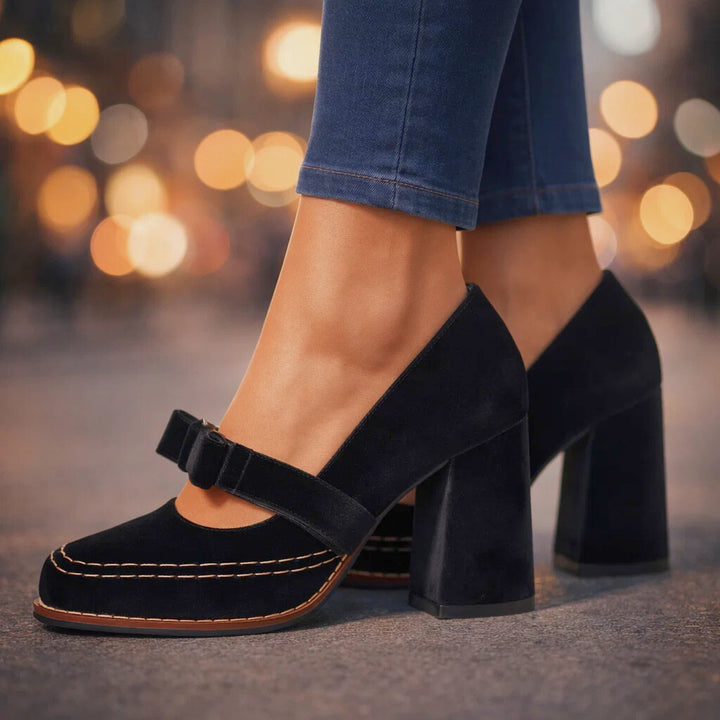 VALENTINA VELVET HEELS