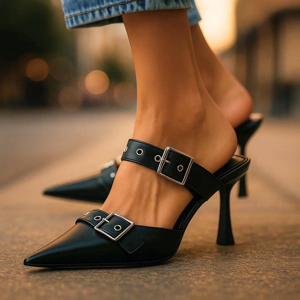RAVYN RAE BUCKLE HEELS – Brooklyn Ridge