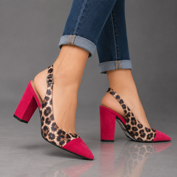 SCARLETT LEOPARD HEELS