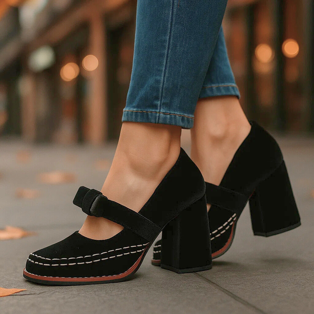 VALENTINA VELVET HEELS