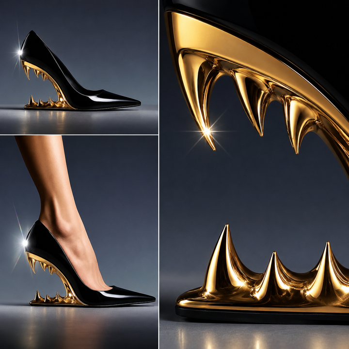 TALIA WOLF FANG HEELS
