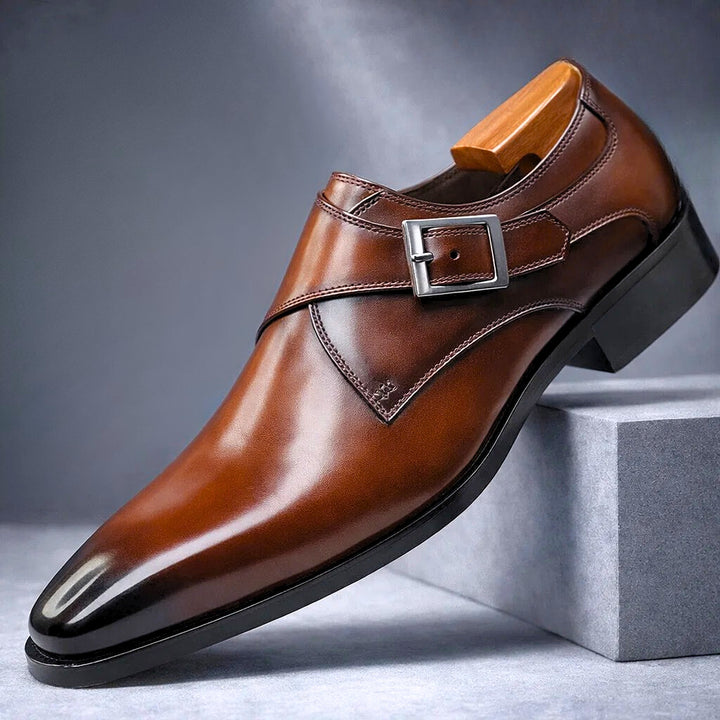 SANTORO LEATHER MONK STRAP
