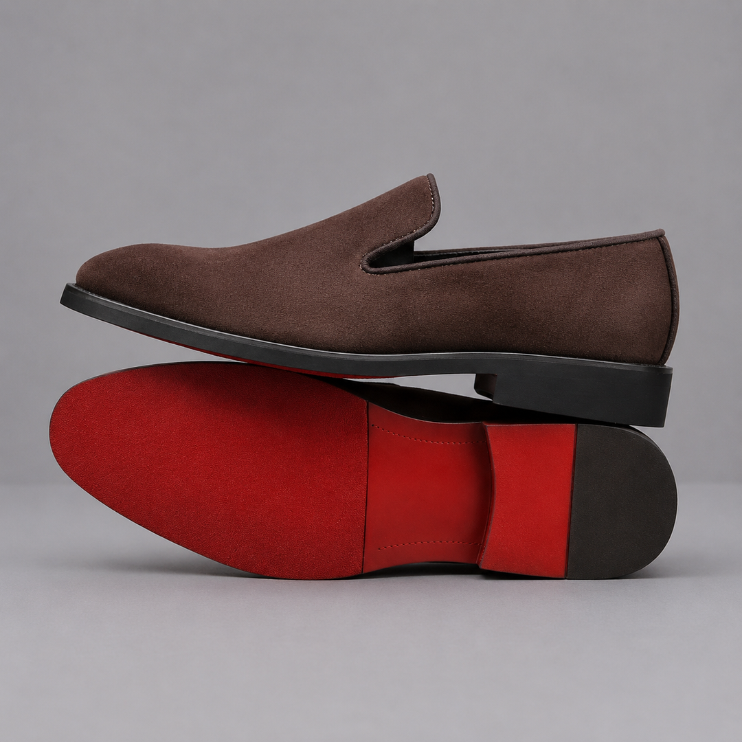 MORETTI SIGNATURE SUEDE LOAFERS