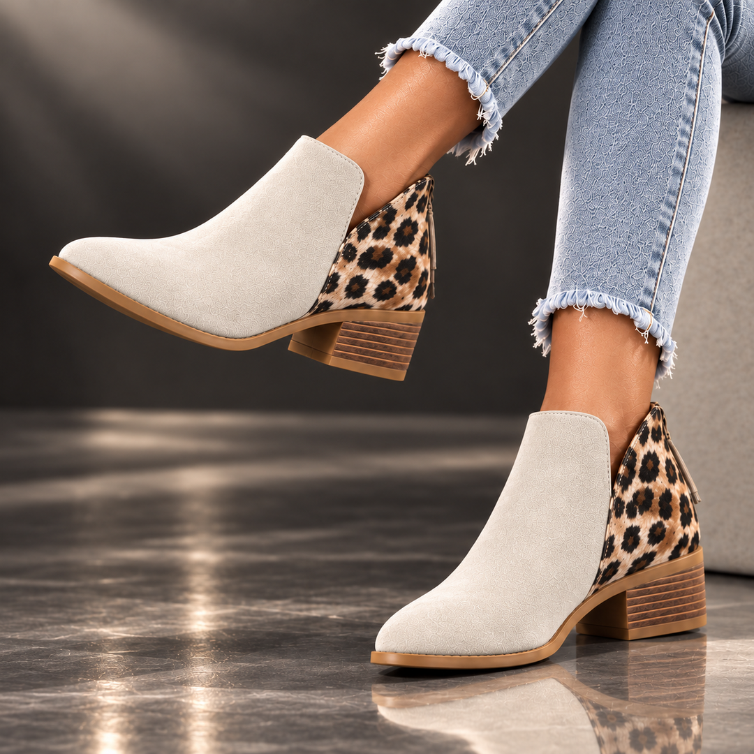 CAMILA REESE LEOPARD BOOTS