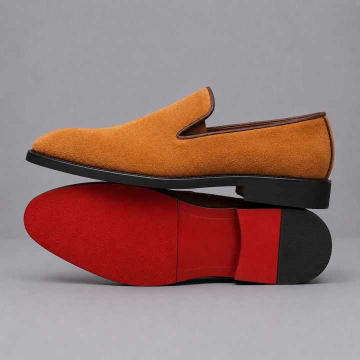 MORETTI SIGNATURE SUEDE LOAFERS
