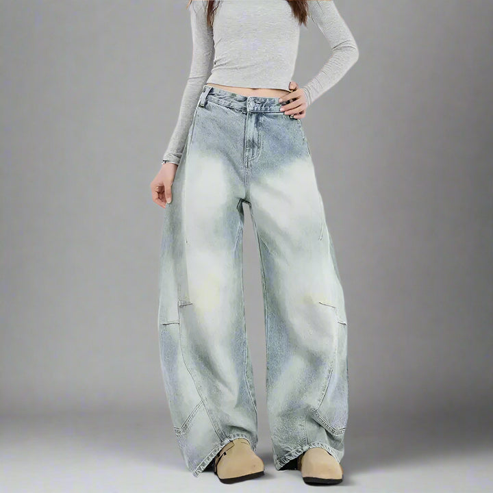 BRONX BARREL-CUT DENIMS