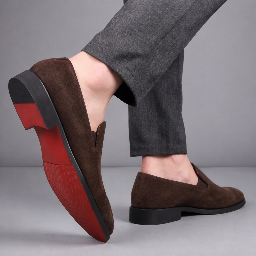 MORETTI SIGNATURE SUEDE LOAFERS