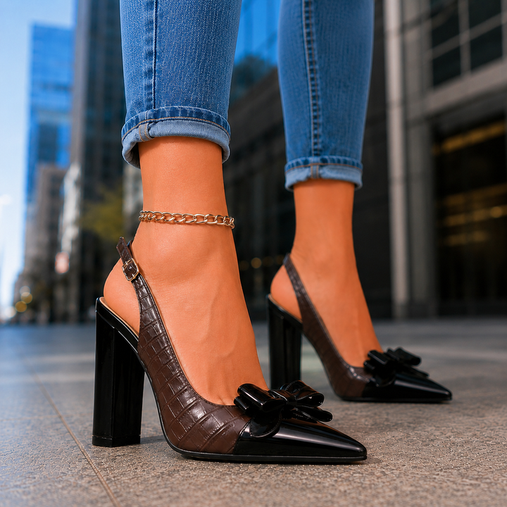 MIRABELLE BOW HEELS