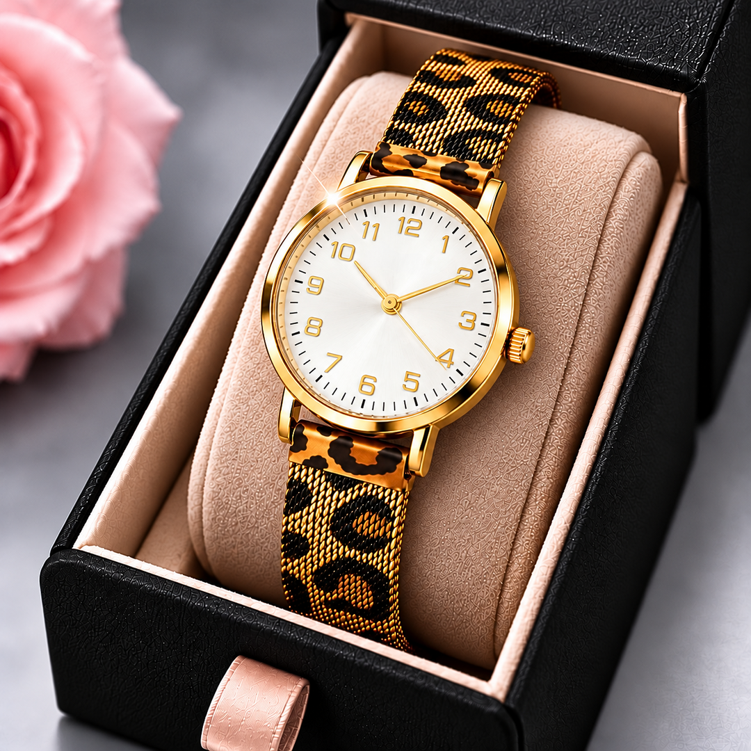 SAVANNAH ROSE LEOPARD WATCH