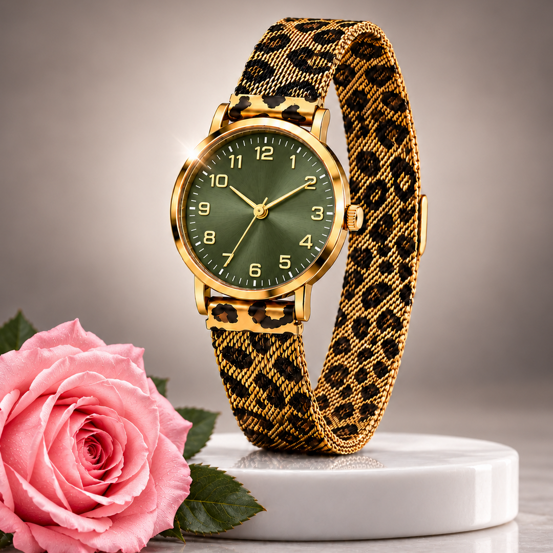 SAVANNAH ROSE LEOPARD WATCH