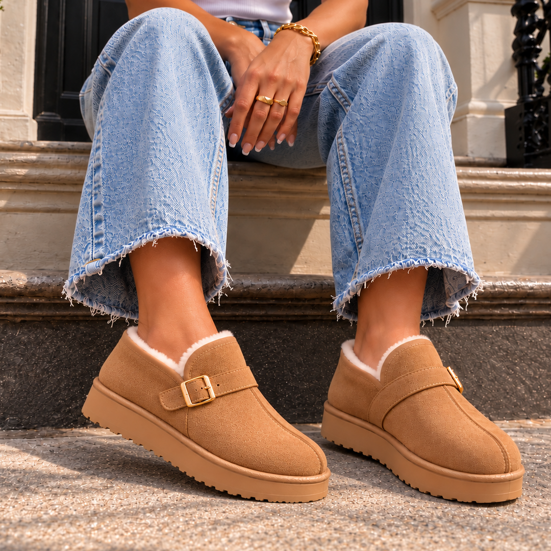 MILA ARDEN SUEDE SLIP-ONS