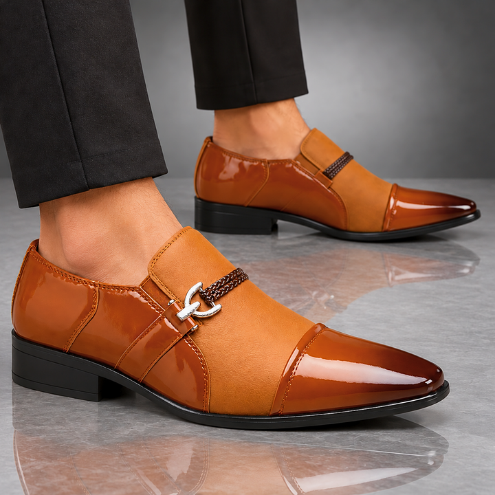 DANTE SANTORI LEATHER LOAFERS