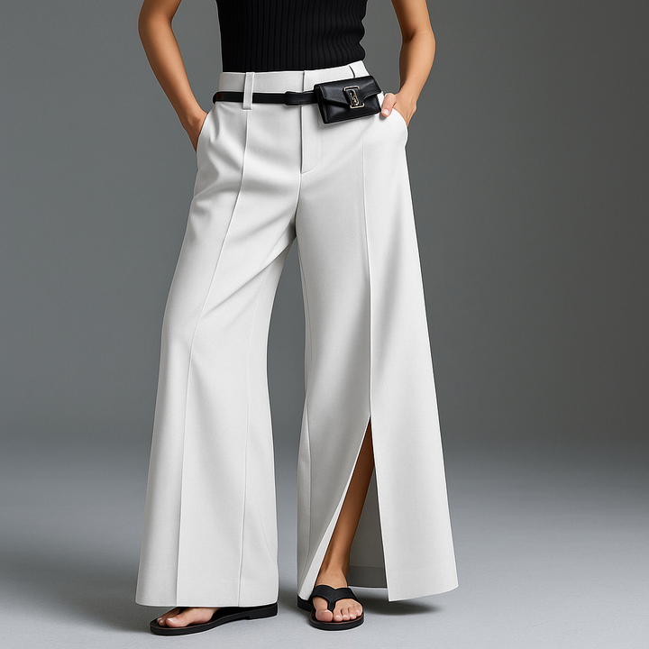 MARLOWE FRONT-SPLIT TROUSERS
