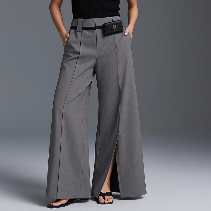 MARLOWE FRONT-SPLIT TROUSERS