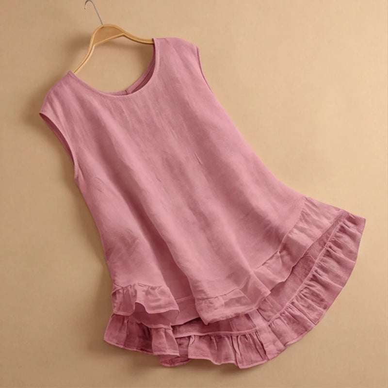 SADIE BELLE LINEN MINI DRESS