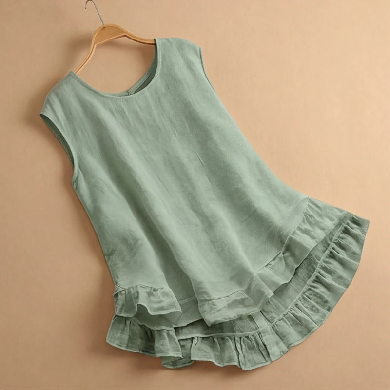 SADIE BELLE LINEN MINI DRESS