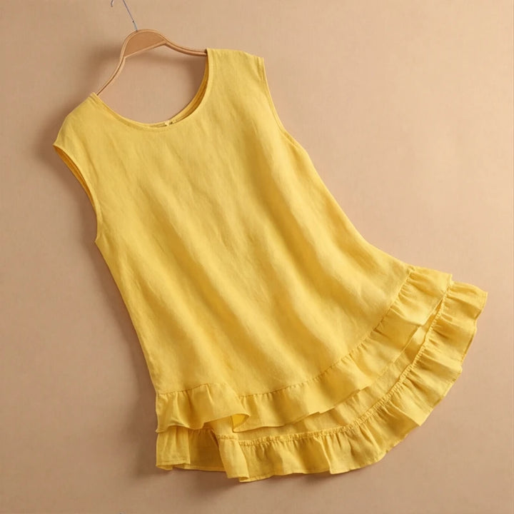 SADIE BELLE LINEN MINI DRESS