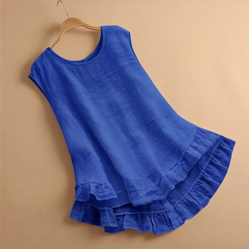 SADIE BELLE LINEN MINI DRESS